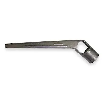 Galvanized steel barbed wire line arm, 2-3/8 inch diameter, silver finish