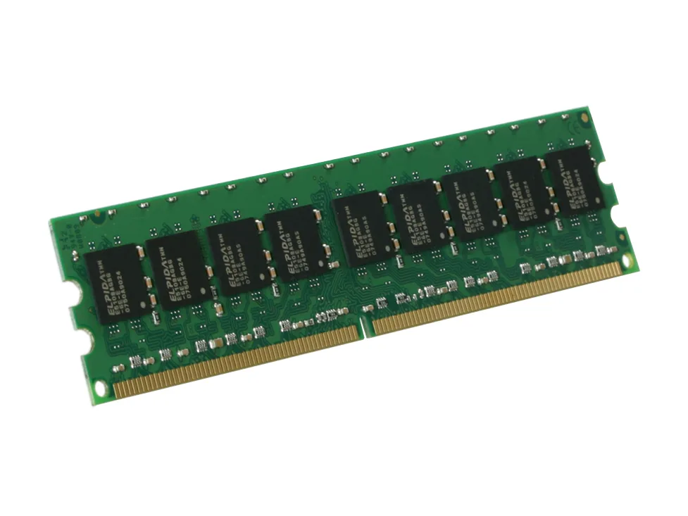 Kingston Technology Corp. Kingston Technology Corp. KVR667D2E5/1G 1GB DDR2 667 PC2 5300 ECC Unbuffered memory upgrade — product photo