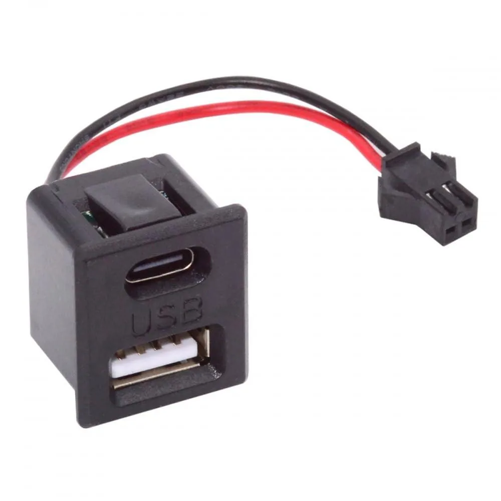 Vszerda Vszerda Type-C &amp; Type-A Female to 2Pin Header Cable 75mm 2.54mm Pitch — product photo