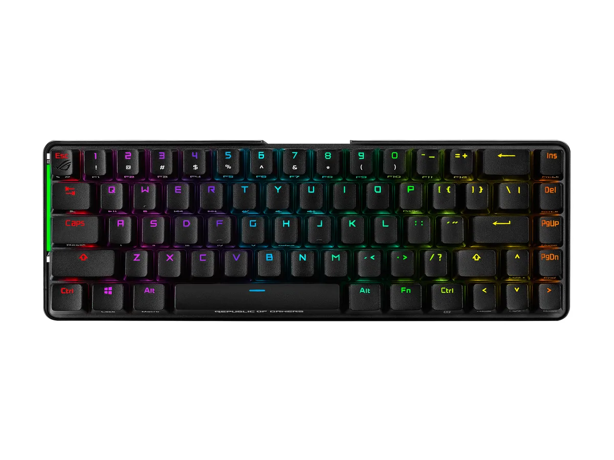 ASUS ASUS ROG Falchion 90MP01Y0-BKUA00 65% 68-key Cherry MX RGB Red gaming keyboard — product photo
