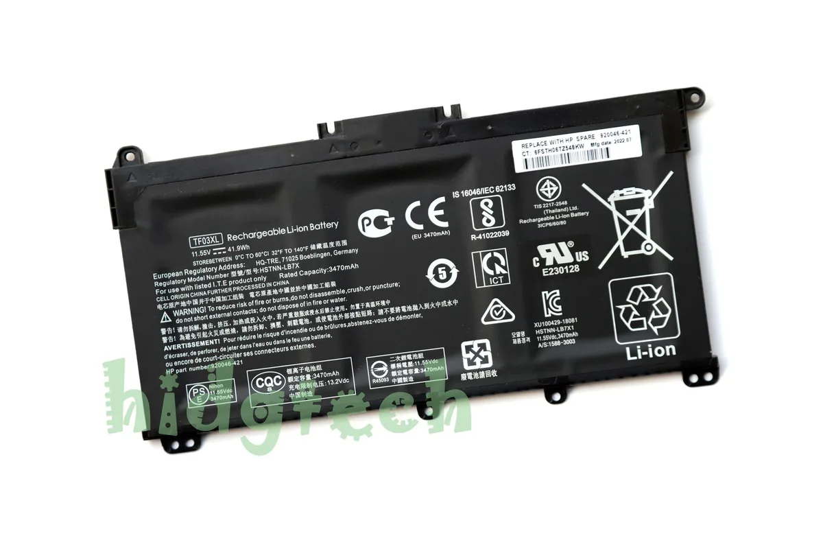 Beisite Beisite TF03XL 41.9Wh 11.55V laptop battery — product photo