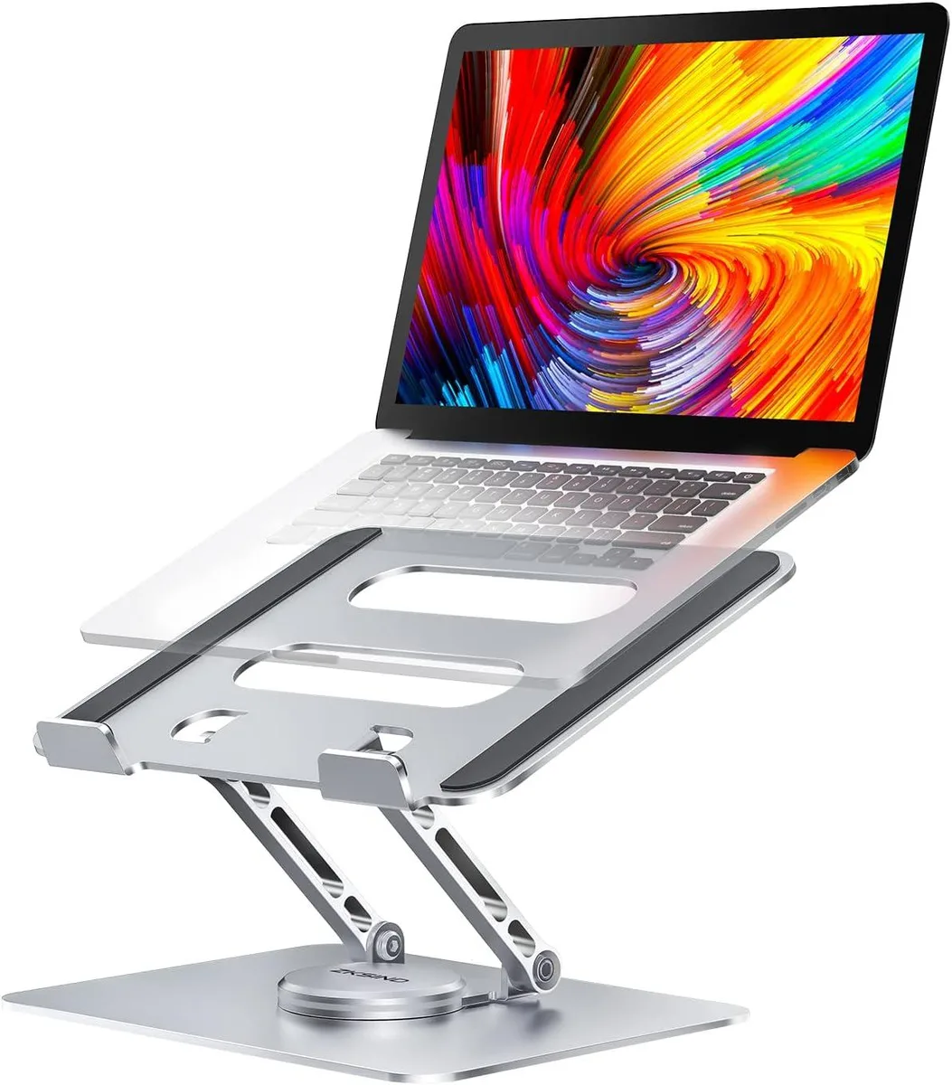 ESTONE ESTONE B11 Aluminium Laptop Stand Silver 360° 10–17″ 10 kg — product photo