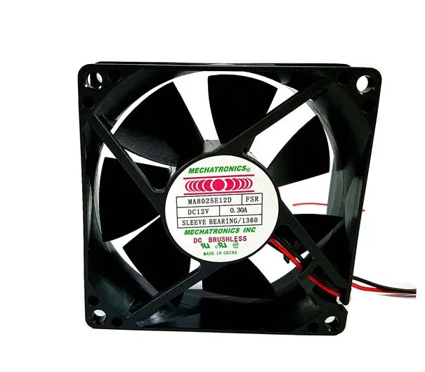 Zyvpee Zyvpee MA8025E12D FSR 80×25 mm 12 V 0.30 A sleeve bearing case fan — product photo