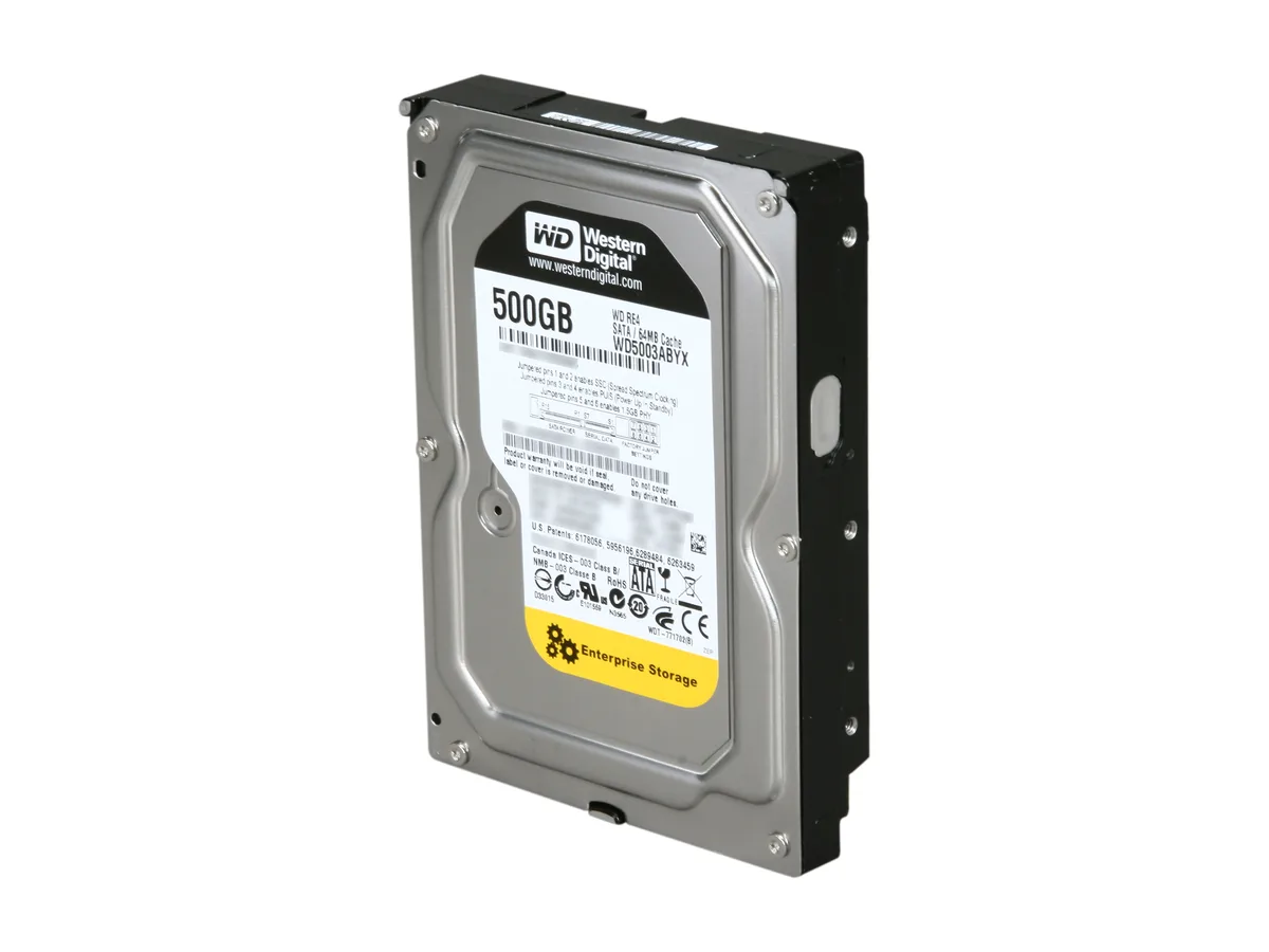 Western Digital Western Digital WD RE4 WD5003ABYX 500GB 7200 RPM 64MB SATA 3.0Gb/s 3.5" internal hard drive — product photo