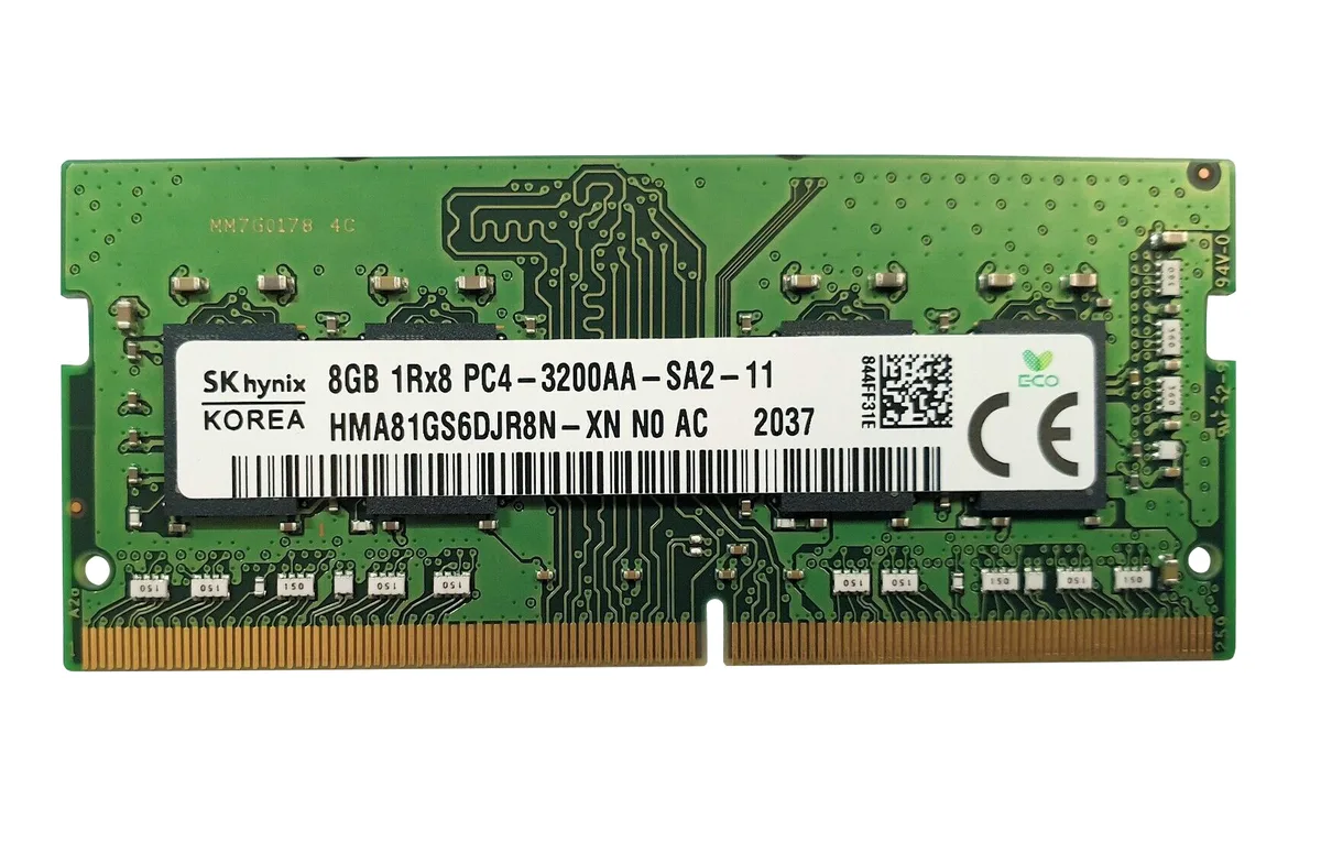 SK hynix SK hynix HMA81GS6DJR8N-XN 8GB DDR4-3200 CL22 SO-DIMM laptop RAM — product photo