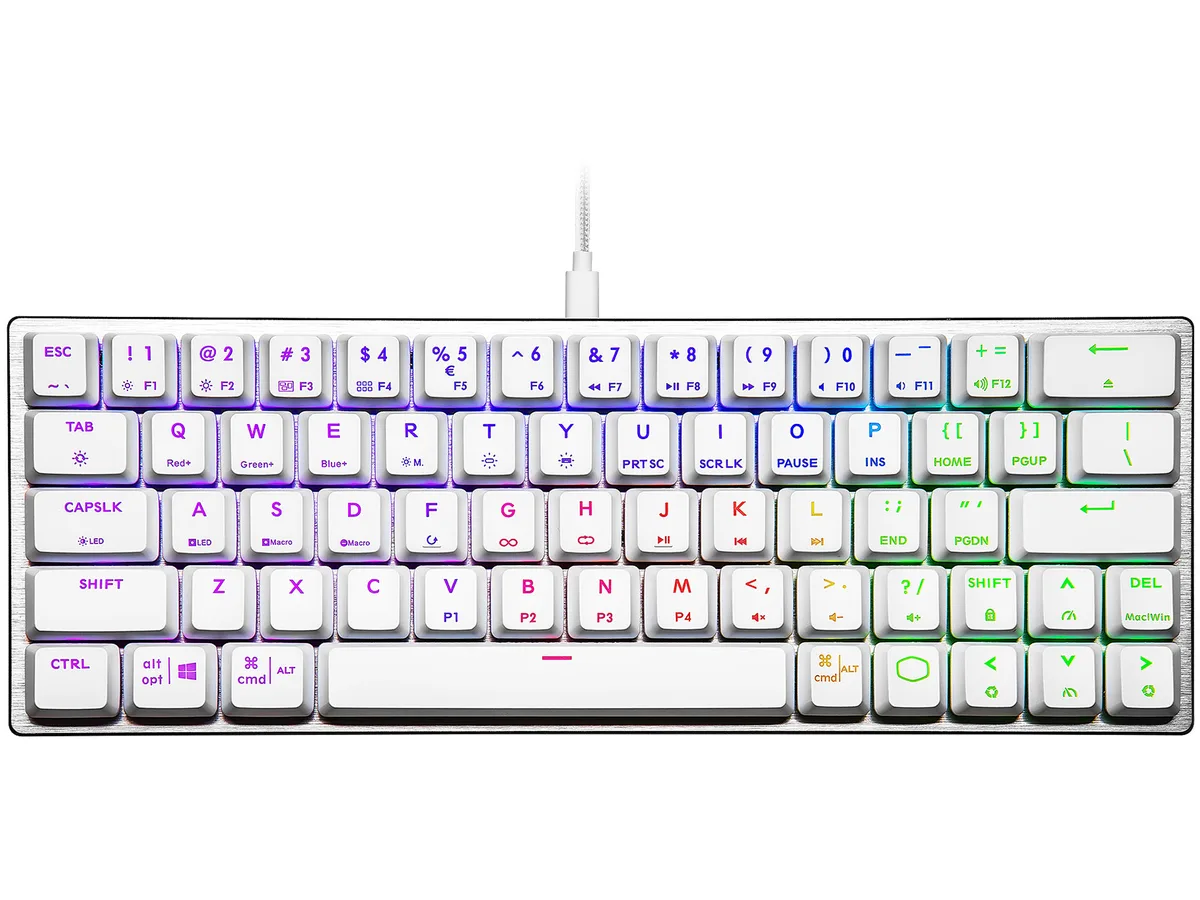 Cooler Master Cooler Master SK-620-SKTL1-US 60% keyboard low-profile blue switches RGB — product photo