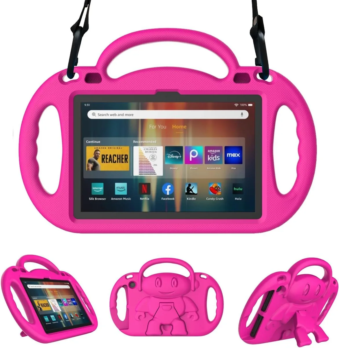 Kootion Kootion Fire HD 8 Kids Case Pink 10 12 2020 2022 2024 — product photo