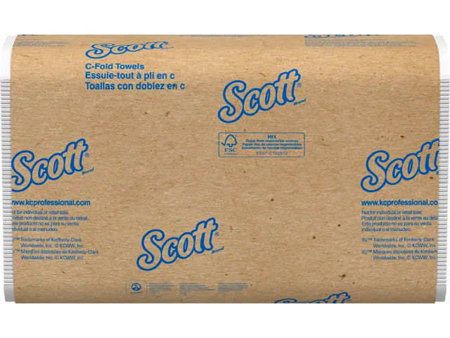 Scott Scott 01510 C Fold Paper Towels 12 Packs 200 Towels Cleaning — product photo