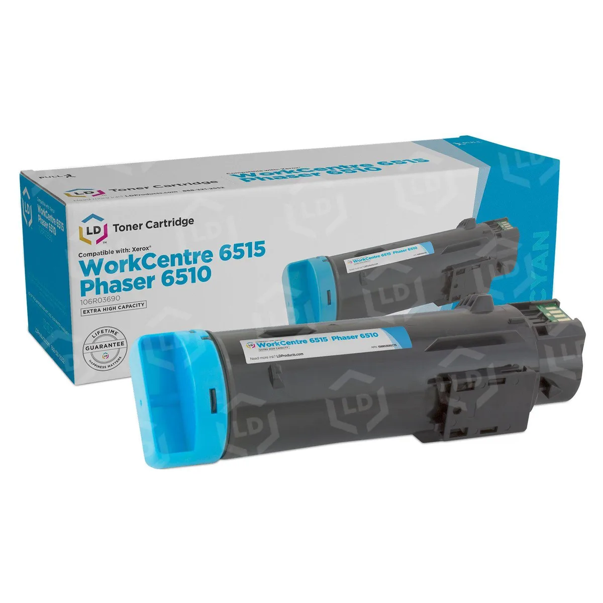 XEROX XEROX 106R03690 Extra High Yield Cyan Toner Cartridge — product photo