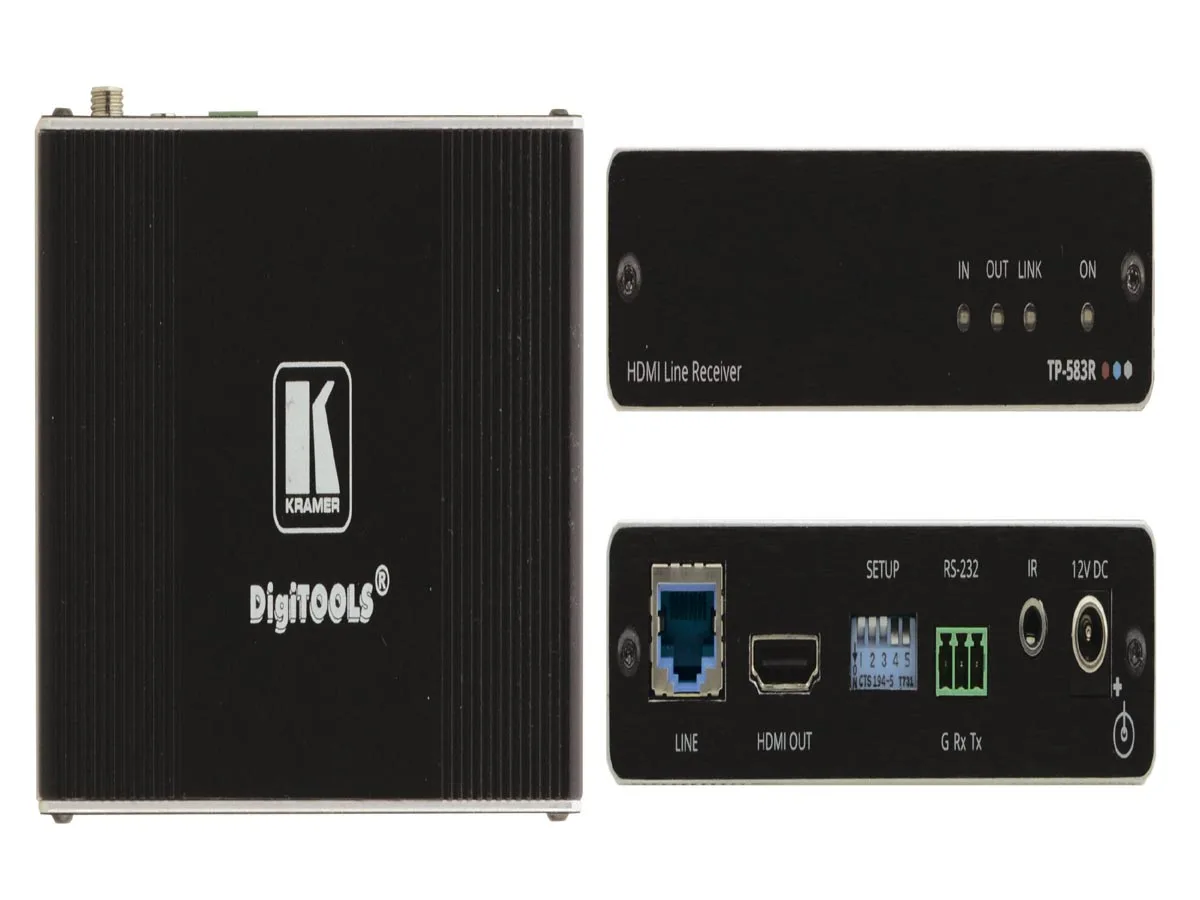 Kramer Kramer TP-583R 4K HDR HDMI Receiver with RS-232 & IR over Long-Reach HDBaseT — product photo