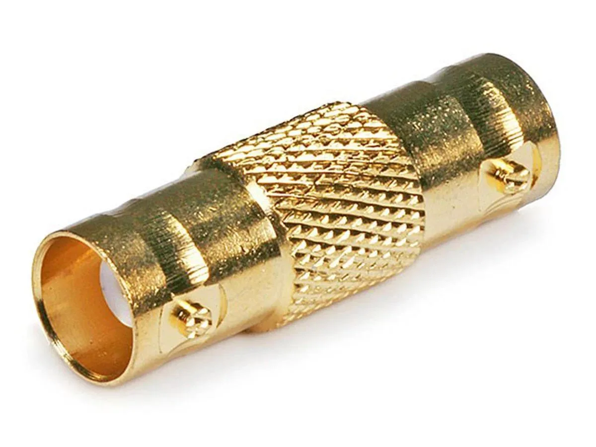 Monoprice Inc. Monoprice 104128 BNC Female-to-Female Coupler Gold 50-ohm — product photo
