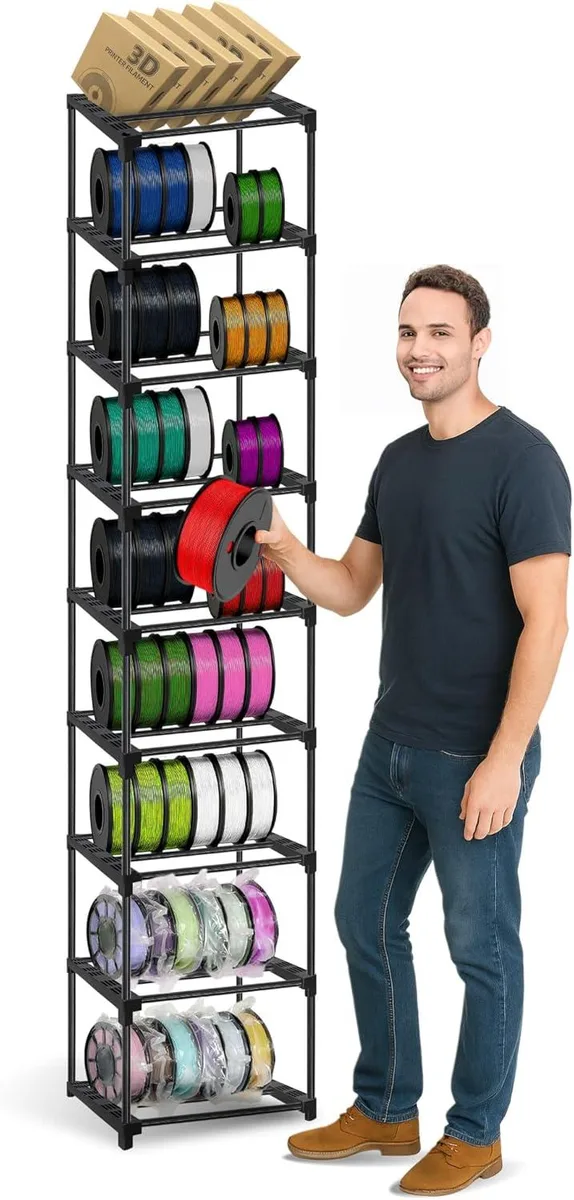 BFKK BFKK 9-Tier Filament Spool Storage Rack 54 Rolls 3D Printers Accessories — product photo