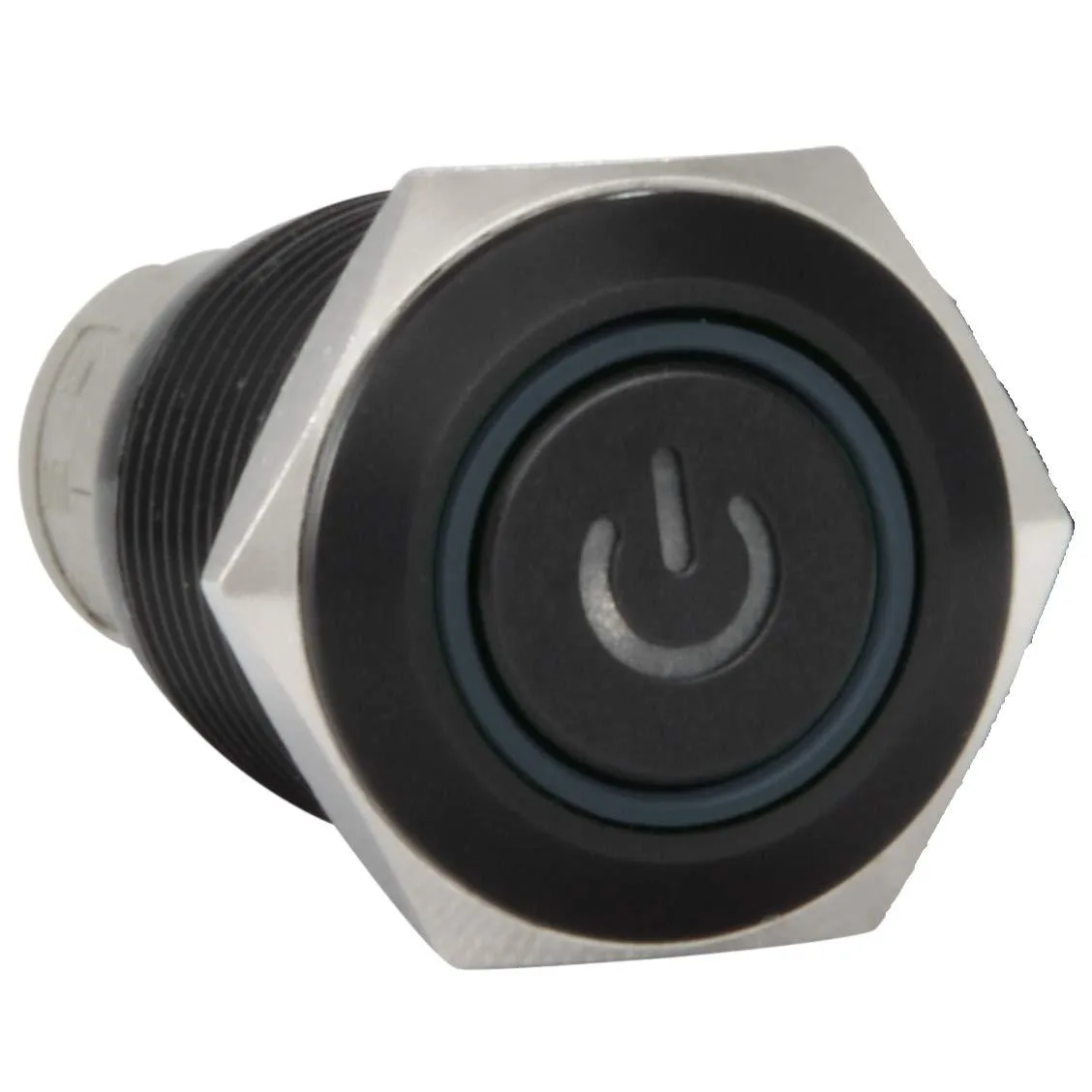 JacobsParts Inc. JacobsParts Inc. LTCH-O3-BLU 16mm Momentary Pushbutton Disconnect 12V 3A IP67 — product photo