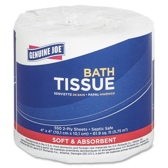 Genuine Joe Genuine Joe 2508080 Bath Tissue 2-Ply 550 Sht 80/CT — product photo