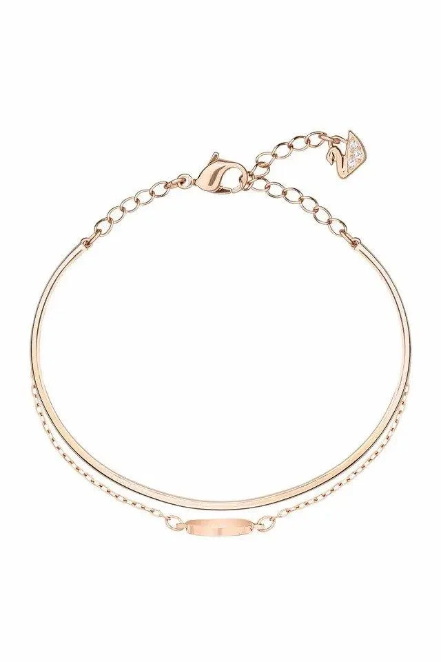 Swarovski Ginger silver bracelet 7 inches with deployment clasp