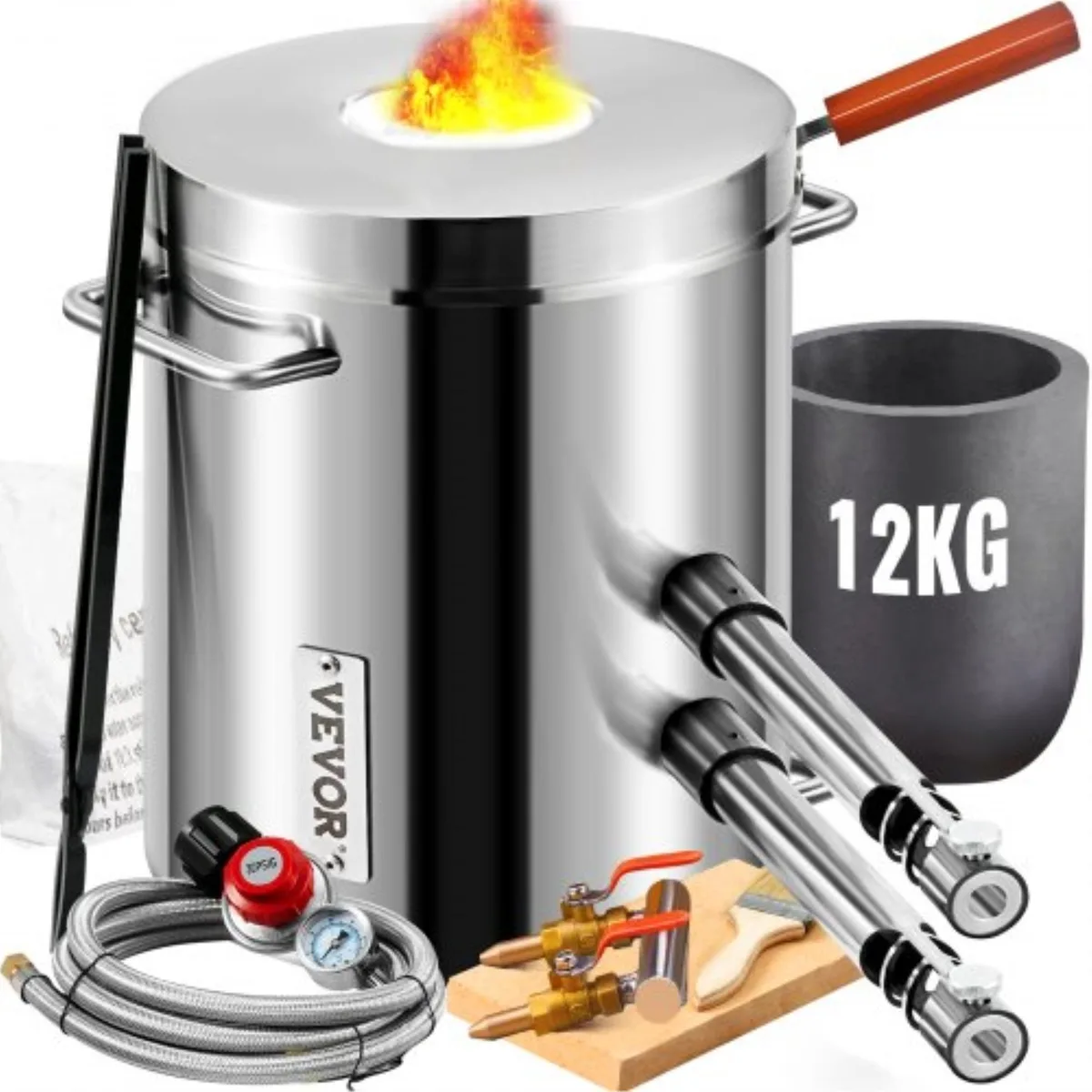 VEVOR VEVOR JHRJS12KG02A 12 kg Propane Smelting Furnace Kit Double Burners 2700 °F — product photo