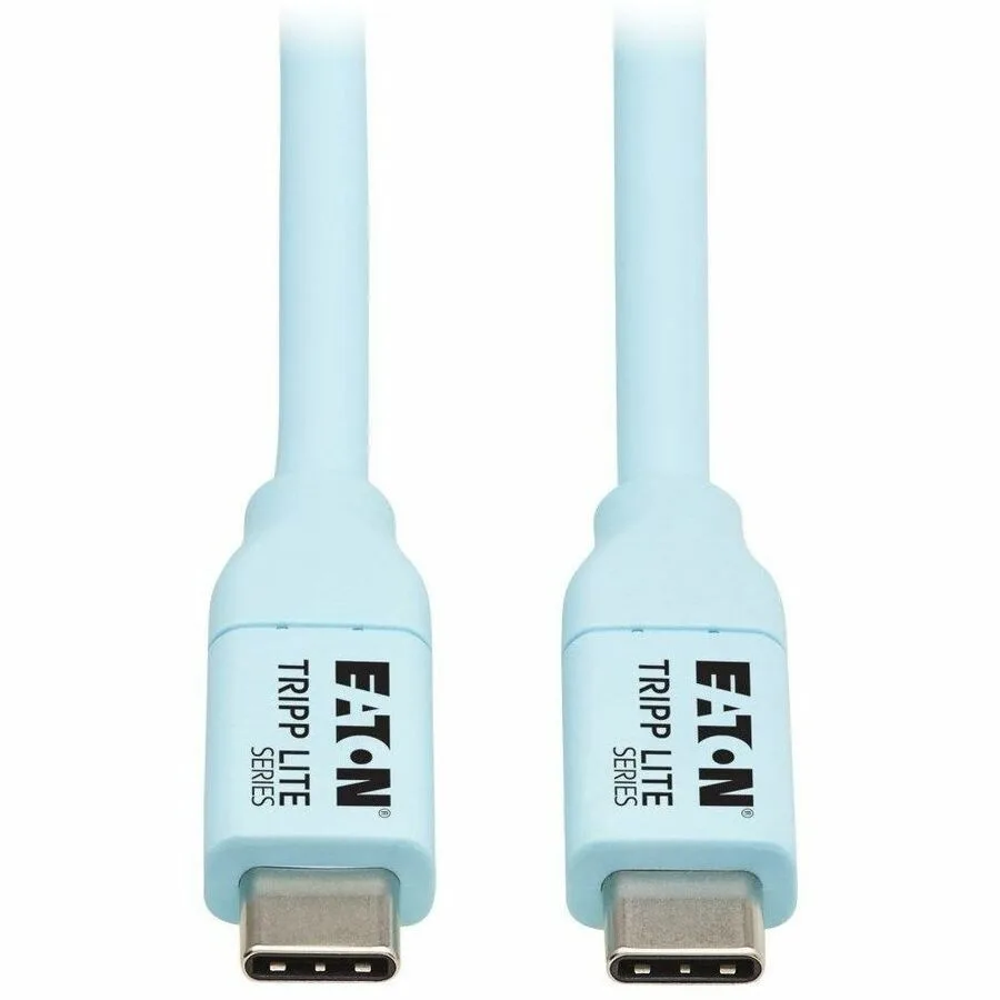 Tripp Lite Tripp Lite Safe-IT USB-C Cable M/M Antibacterial 240W Light Blue 6 ft — product photo