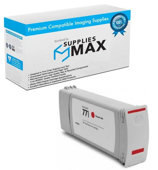 SuppliesMax SuppliesMax HP B6Y16A Red Inkjet Cartridge 775 ML — product photo
