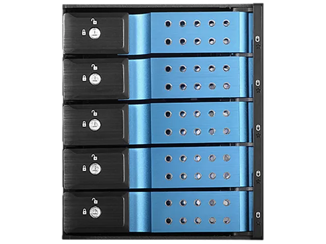iStarUSA Inc. iStarUSA Inc. BPN-DE350HD-BLUE 5×3.5″ Hot-swap Rack server accessory — product photo