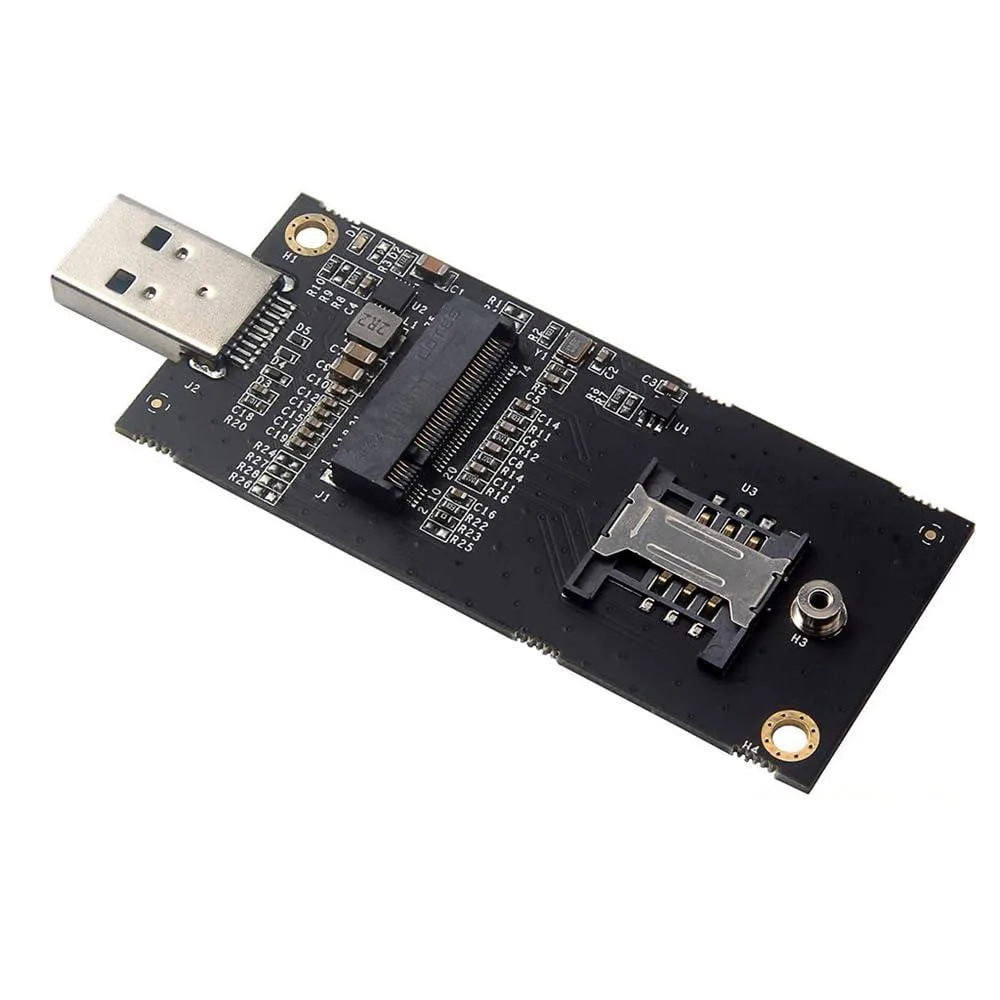 Fervit Fervit Key-B M.2 NGFF WWAN to USB 3.0 Adapter Riser Card with SIM Slot — product photo