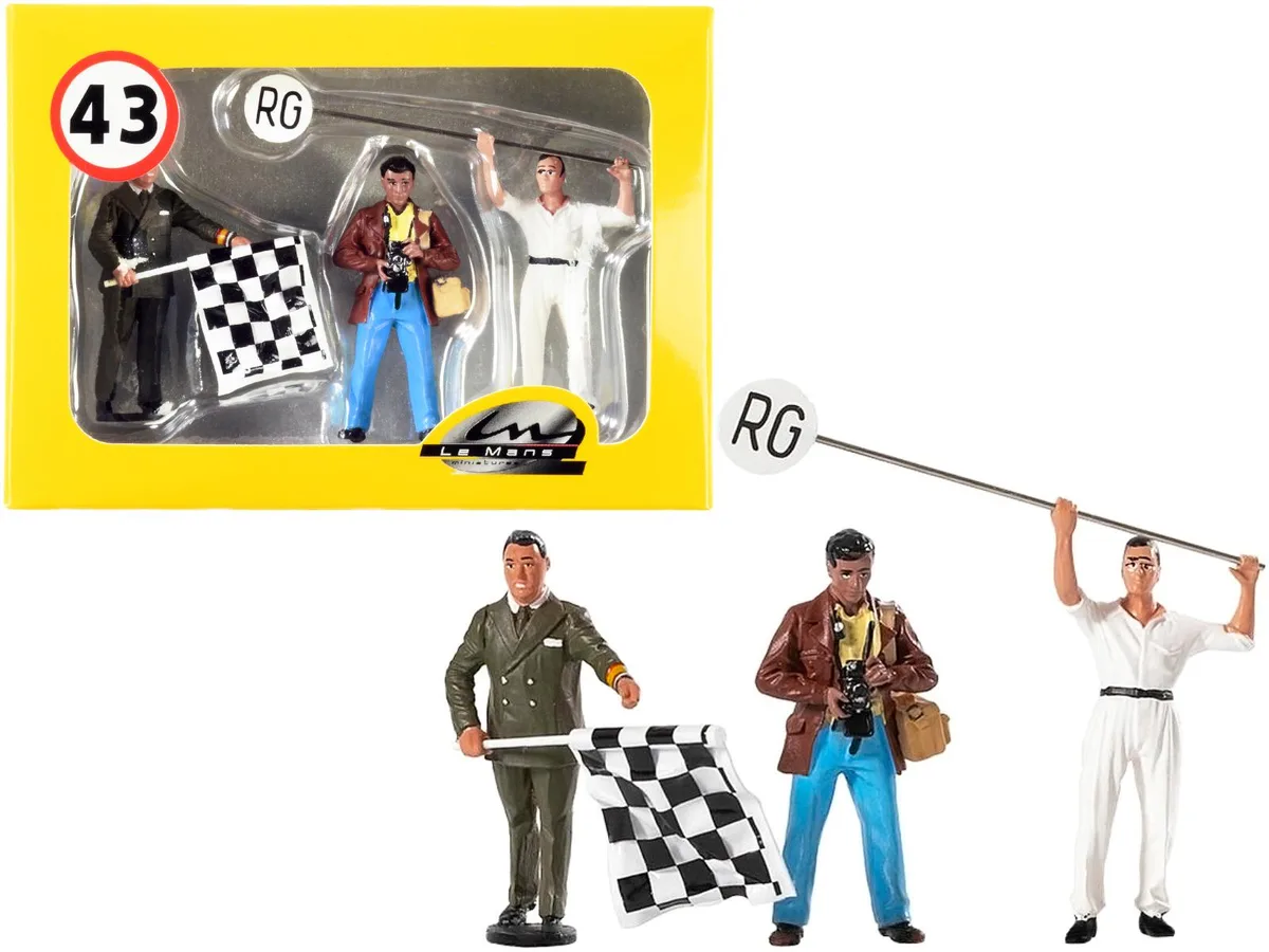 Le Mans Miniatures Le Mans Miniatures Set of 3 Figurines 1/43 Scale 1.625in — product photo