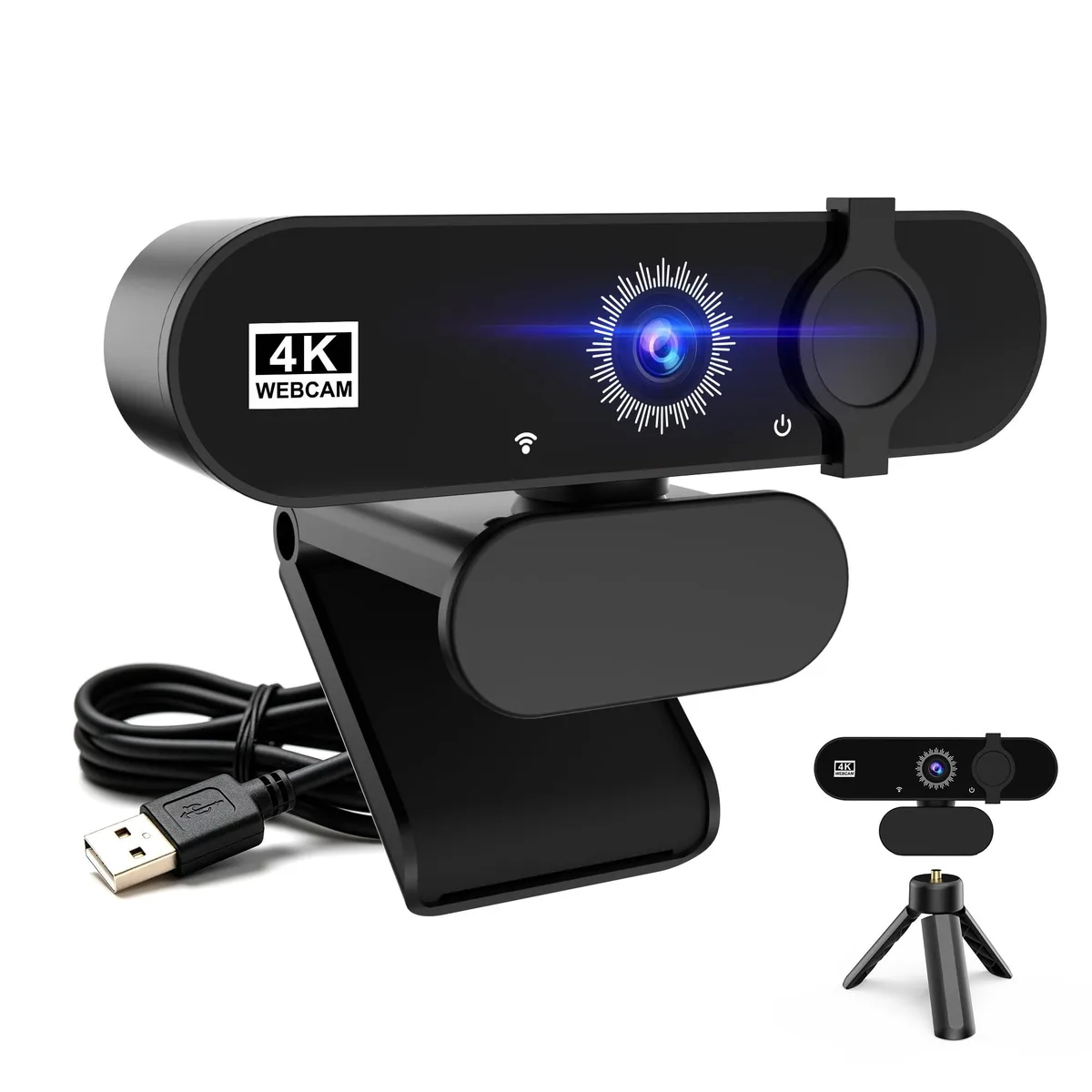 KYFZX JL1080P 1080p USB 2.0 Webcam with Microphone, Tripod, Privacy Cover — product photo