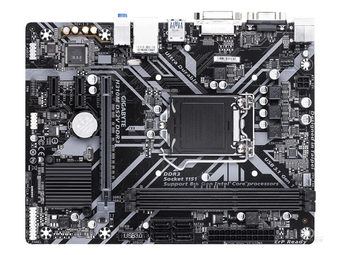 GIGABYTE GIGABYTE H310M DS2V DDR3 LGA 1151 Intel motherboard — product photo