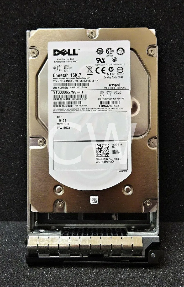 DELL DELL ST3300657SS CHEETAH 15K.7 146GB 15000RPM SAS 3.5" internal hard drive — product photo