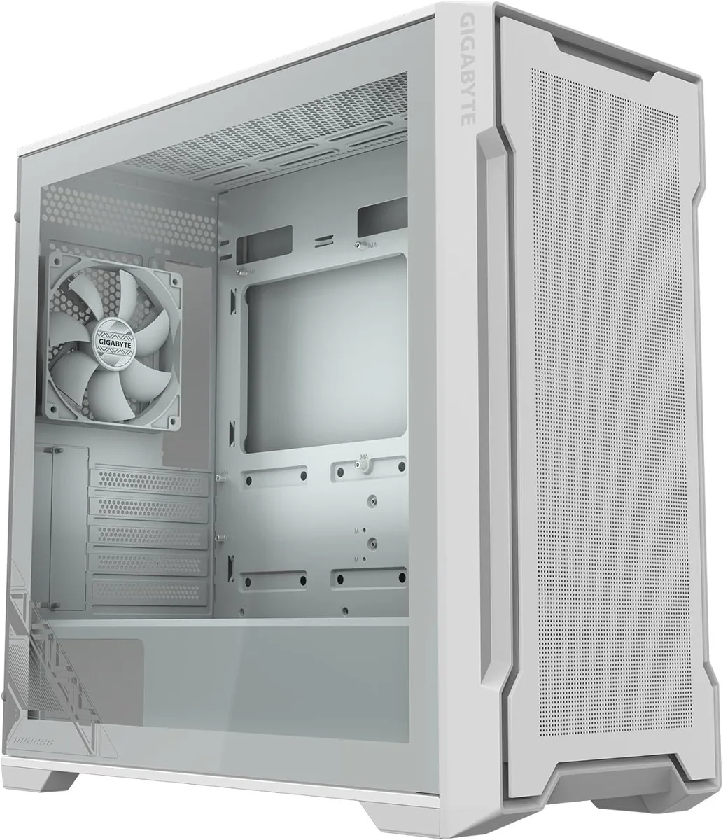 GIGABYTE GIGABYTE C102 Glass ICE White Mid Tower ATX PC Case — product photo
