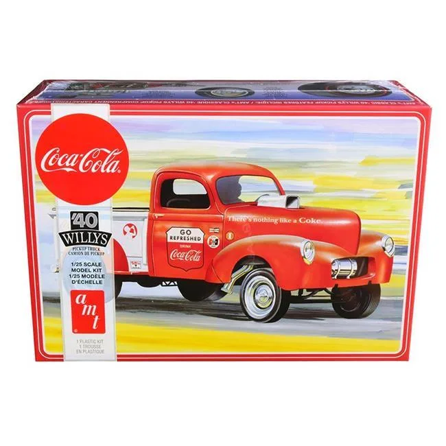 AMT AMT 1145 1940 Willys Gasser Pickup Coca-Cola 1/25 Model Kit — product photo