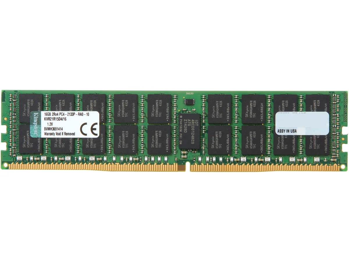 Kingston Technology Corp. Kingston Technology Corp. KVR21R15D4/16 16GB DDR4 2133 ECC Registered Server RAM — product photo