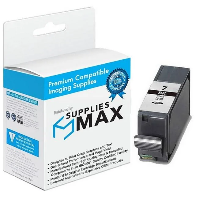 SuppliesMax SuppliesMax Compatible Inkjet Cartridge for Canon PIXMA IX-7000 MX-7600 Black PGI-7BK 2444B002 — product photo