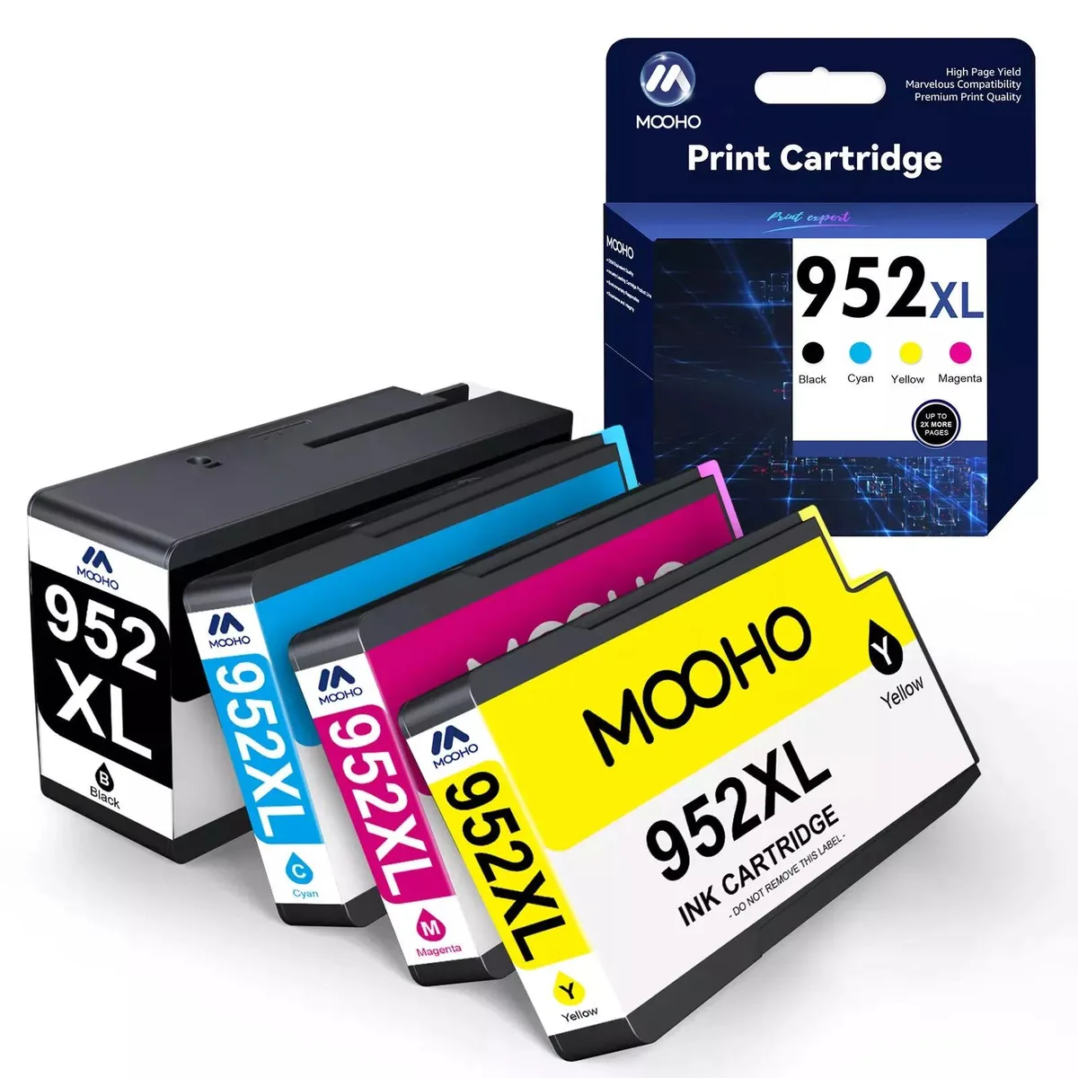 V4ink V4ink 952XL 4pk ink cartridge combo black cyan magenta yellow — product photo