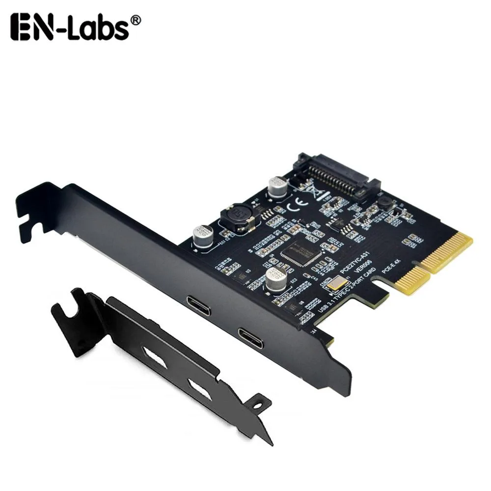 EN-Labs EN-Labs Dual USB-C PCIe 3.0 x4 Expansion Card — product photo