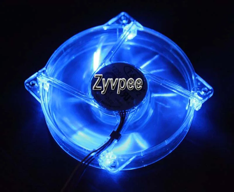 Zyvpee Zyvpee 1225LL12B OF2 120x120x25mm 3-Pin Blue LED Case Fan — product photo