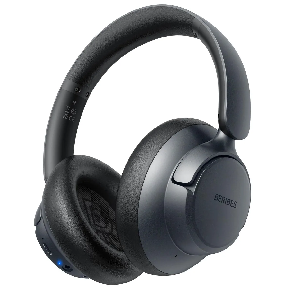  BERIBES WH305B Hybrid ANC Headphones 70h 40mm Black — product photo