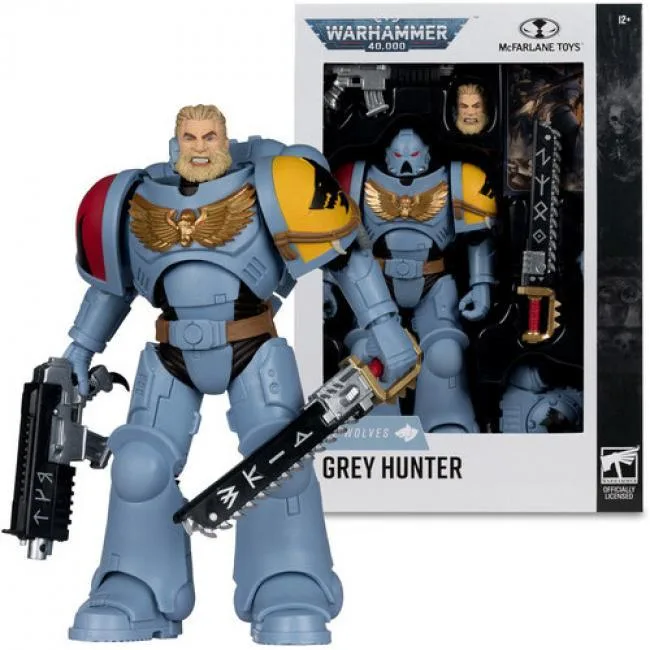 McFarlane Toys McFarlane Toys 11229 Warhammer 40K Space Wolves Grey Hunter 7.1in Action Figure — product photo