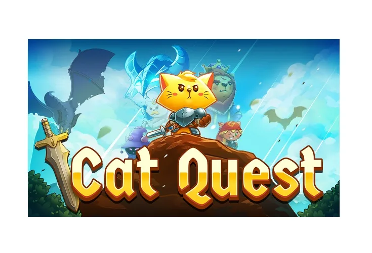 Steam digital code card for Cat Quest adventure game