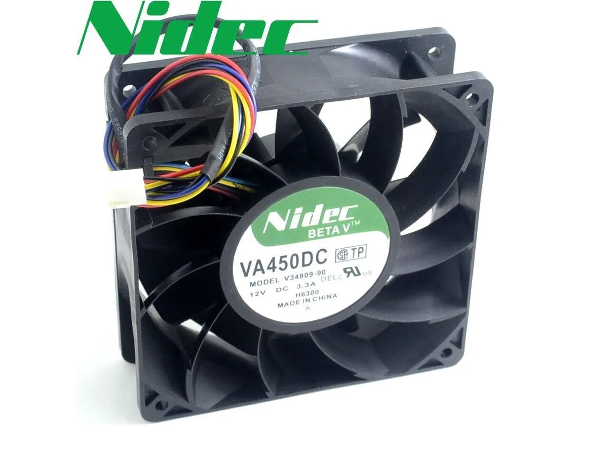 Fans Fans 12038 12cm VA450DC V34809-90 3.3A 4-wire double ball bearing case fan — product photo