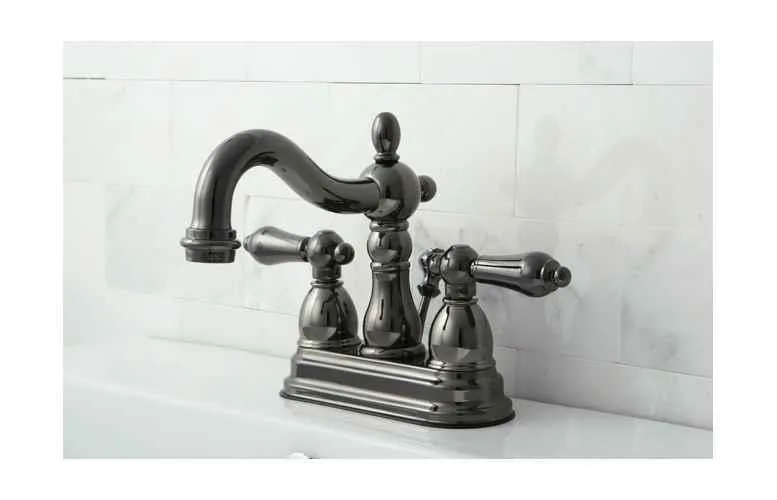 KINGSTON BRASS KINGSTON BRASS NB1600AL Water Onyx 4 inch centerset lavatory faucet — product photo