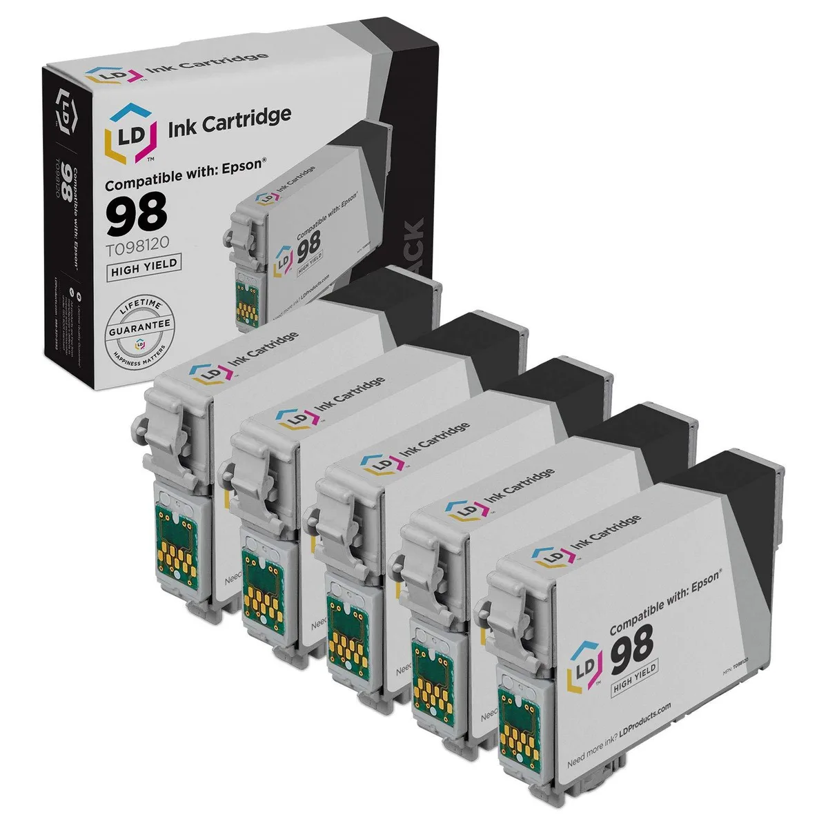 LD Products LD Products Epson 98 T098120 Black Ink Cartridge 5-Pack — product photo