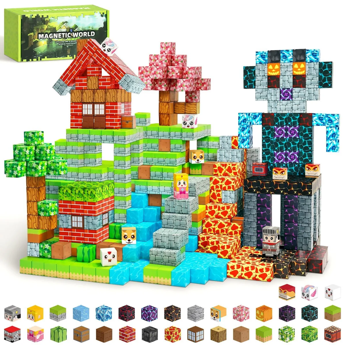  MUUHU 150PCS Magnetic Building Blocks 0.8" Cubes Stem Learning Educational — product photo