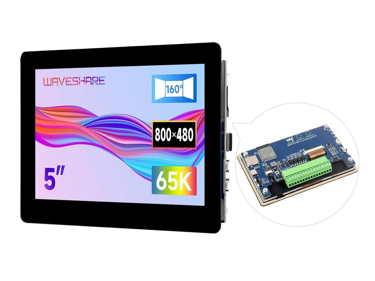 LORDWORLD LORDWORLD ESP32-S3 5inch Capacitive Touch LCD Development Board 1024×600 IPS — product photo