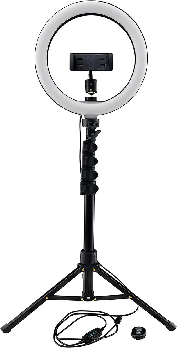 Mackie 10 inch ring light kit with stand and remote
