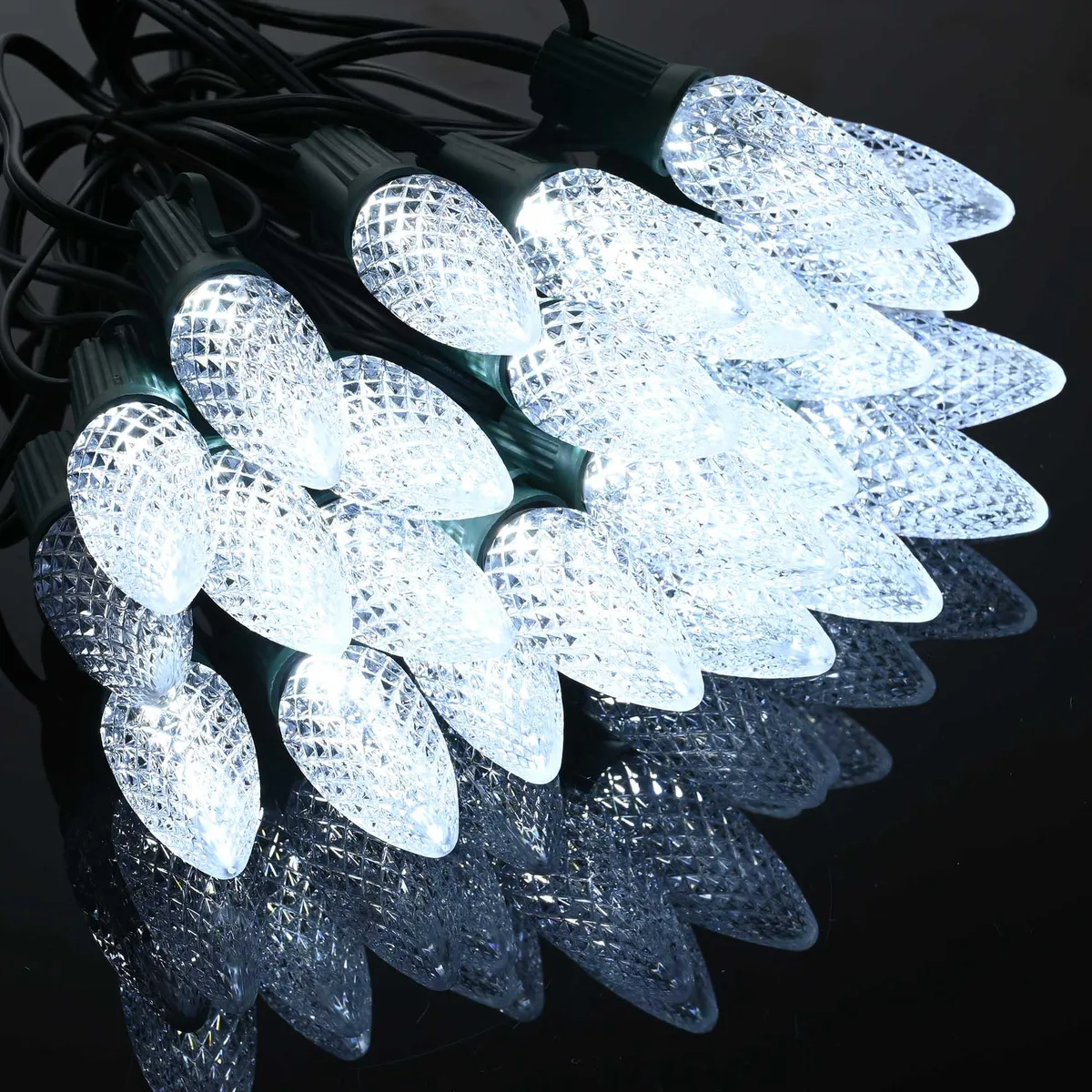 Yescom USA, Inc. Yescom USA, Inc. 11SSL022-BULB-07X4 Standard Bulb 100Pack C9 LED Cool White E17 UL — product photo