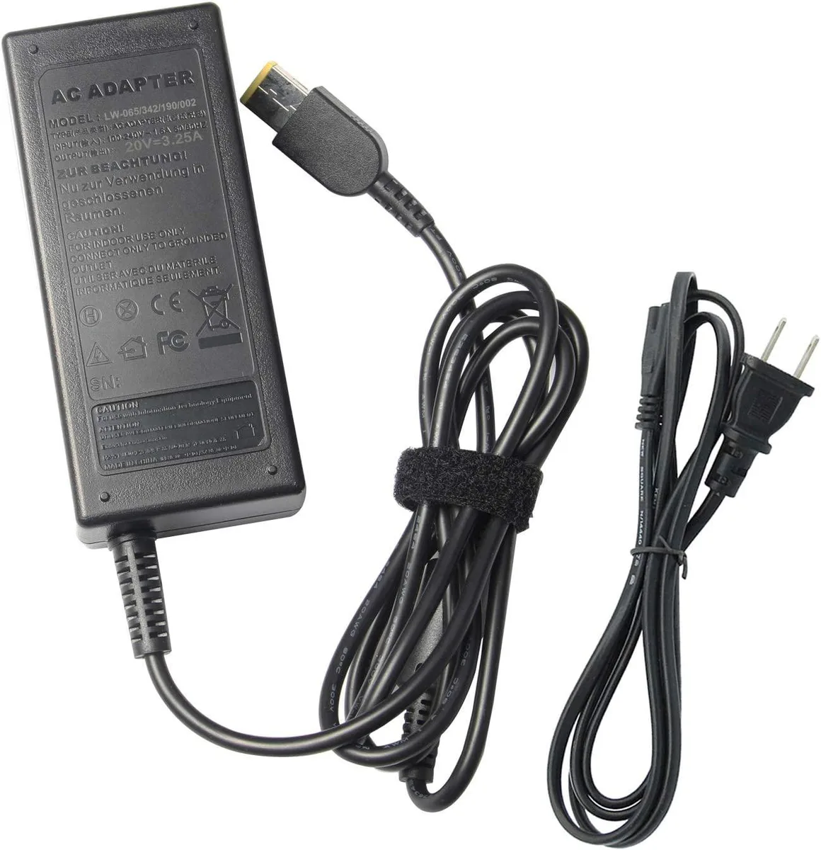myVolts myVolts 65W 20V 3.25A Slim-Tip AC Adapter — product photo