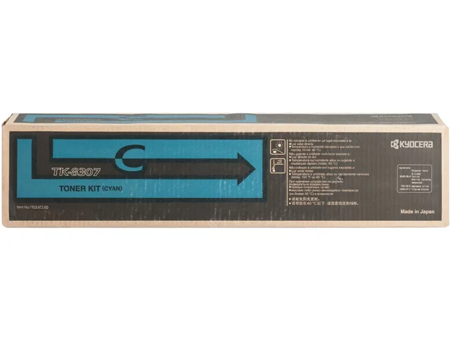 Kyocera Kyocera TK8307C Cyan toner cartridge 15000 pages — product photo