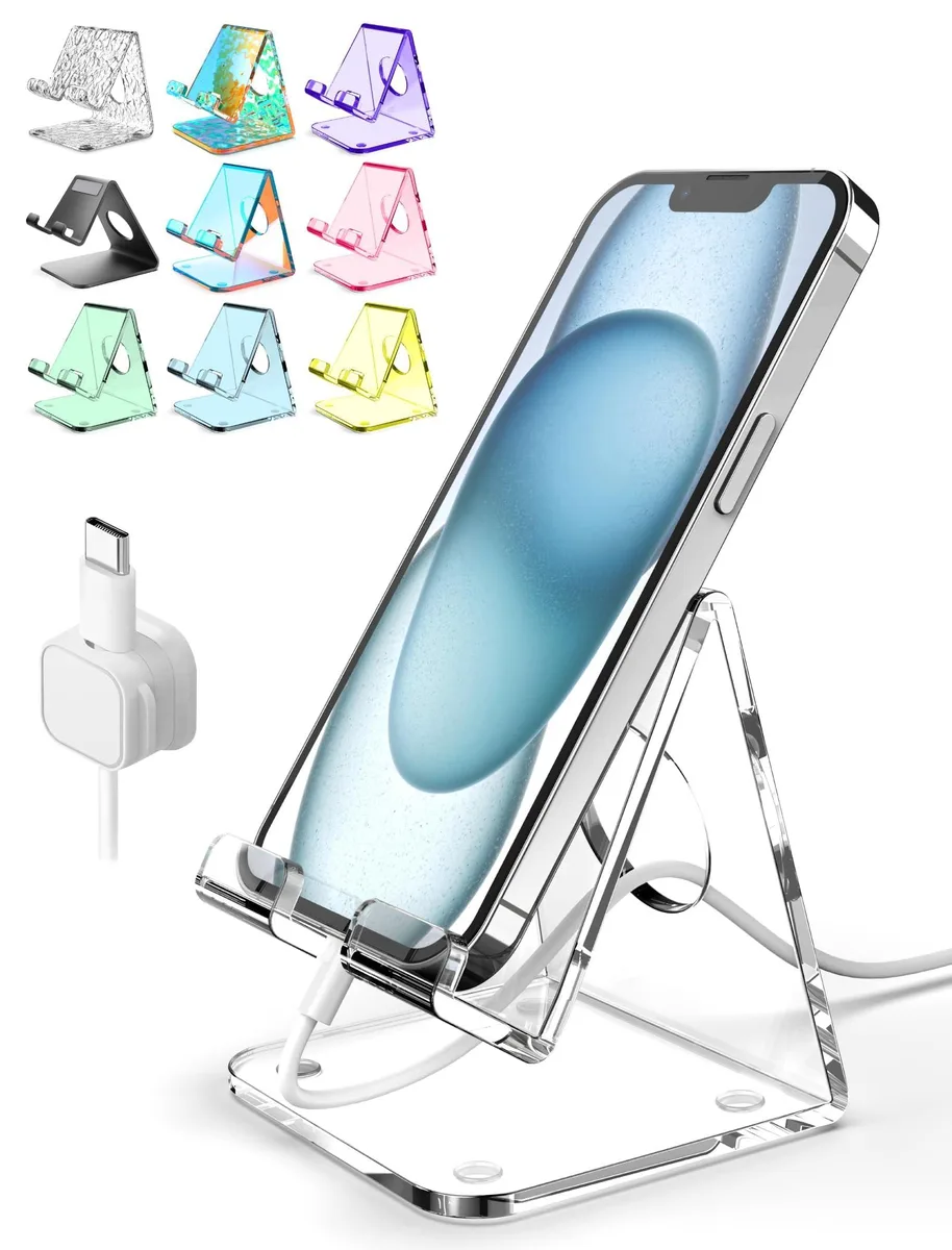 No Sew No Sew Acrylic Phone Mount Clear 15 x 5 x 5 cm 3.84 oz — product photo