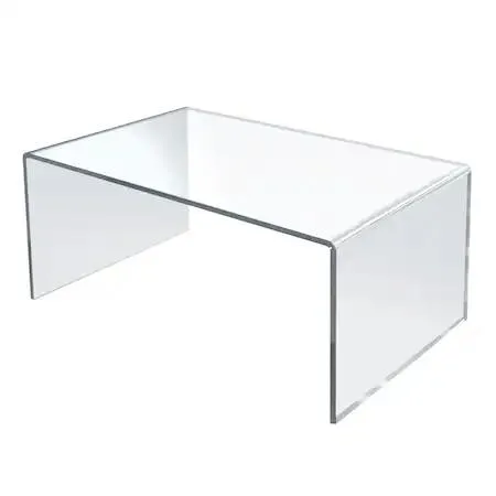 Azar Displays Azar Displays 515311 Clear Acrylic Pedestal Riser 12"W x 7.75"D x 6"H Pack of 4 — product photo