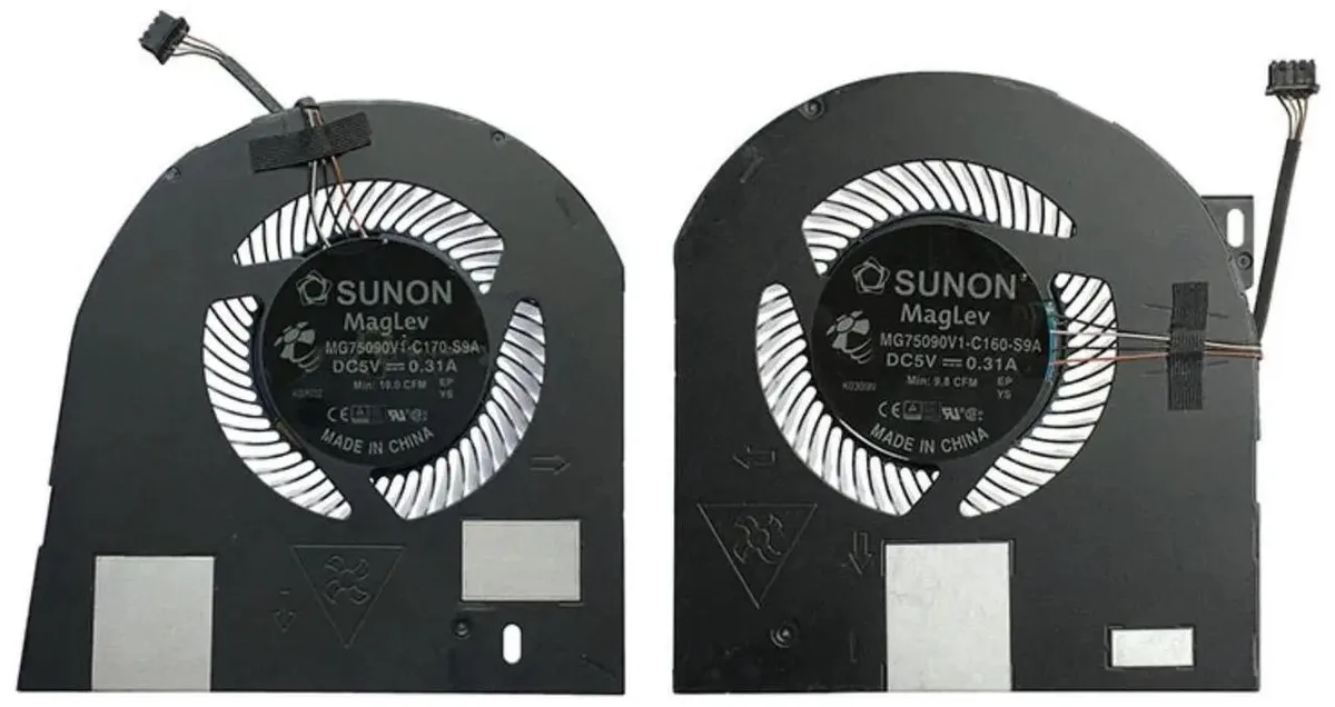 Vszerda Vszerda CPU GPU Cooling Fan Dell Precision 7530 7540 P74F MG75090V1-C170-S9A MG75090V1-C160-S9A — product photo